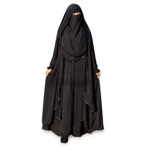 Abaya Borka Mohua Gown with Hoodie Niqab Hijab Dubai Cherry Stylish Party Borka Hijab Fashion Collection Fashionable Khimar Lycra Borkha for Women